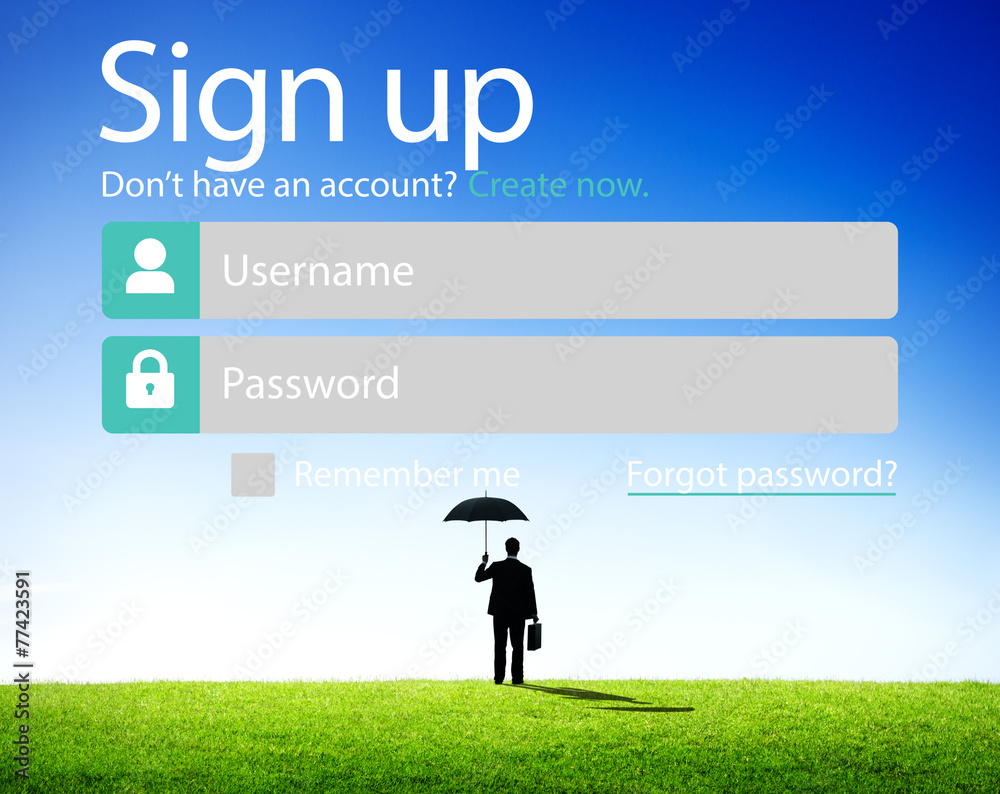 Sign Up Register Online Internet Web Concept Sign Up Register Online Internet Web Concept