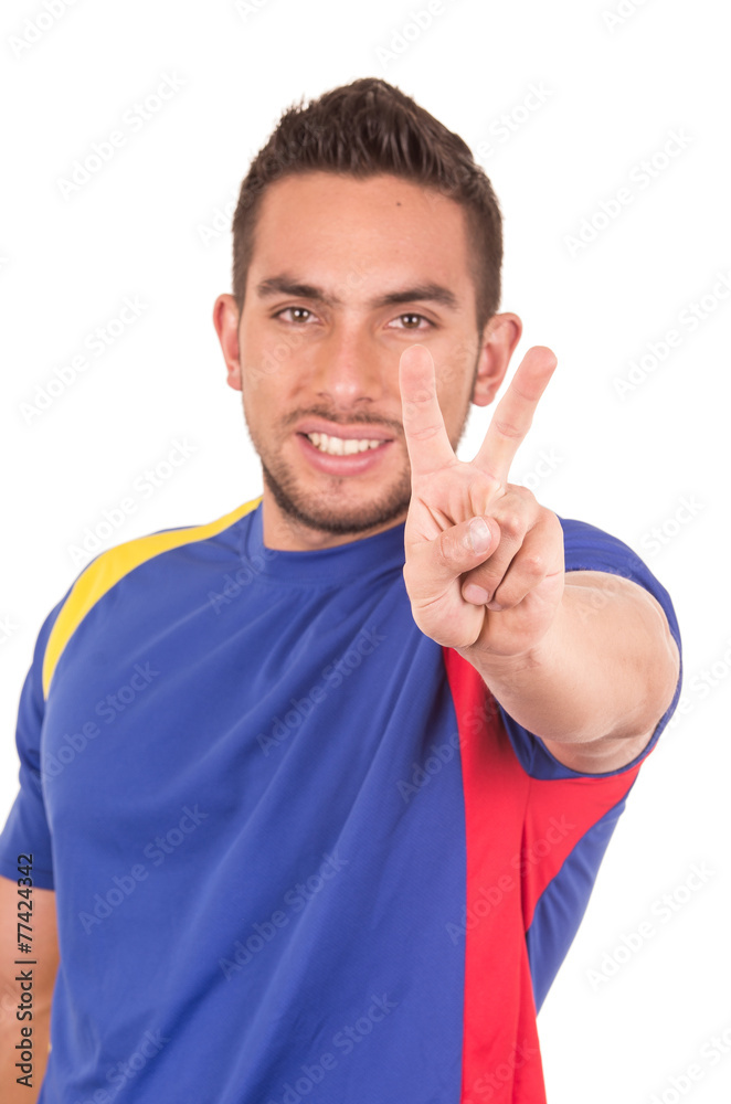 happy soccer football fan watching game happy soccer football fan watching game