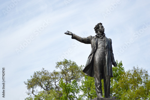 Statue of Alexander Pushkin.