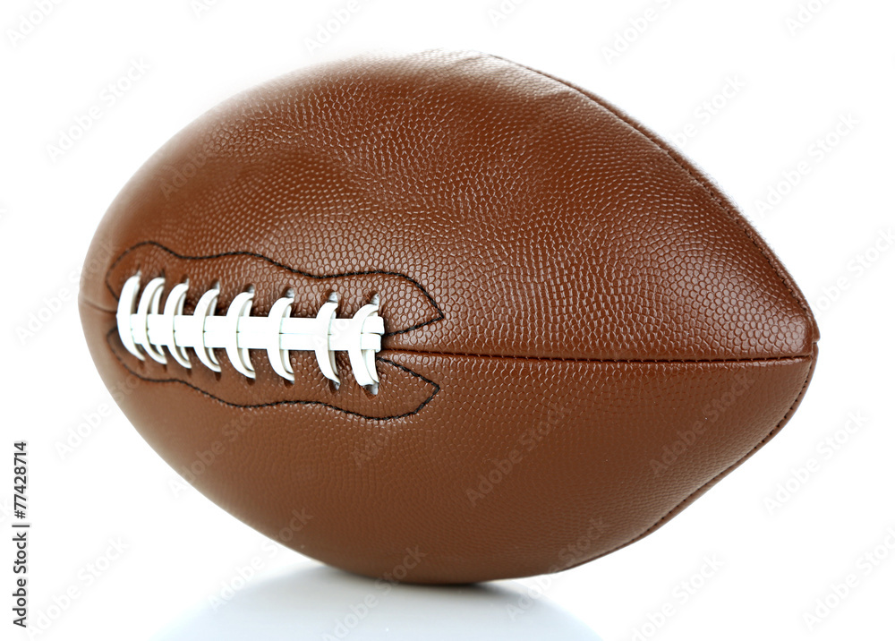 American football isolated on white American football isolated on white