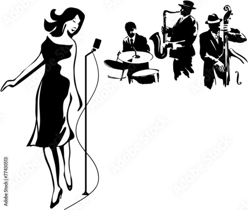 Female Jazz singer