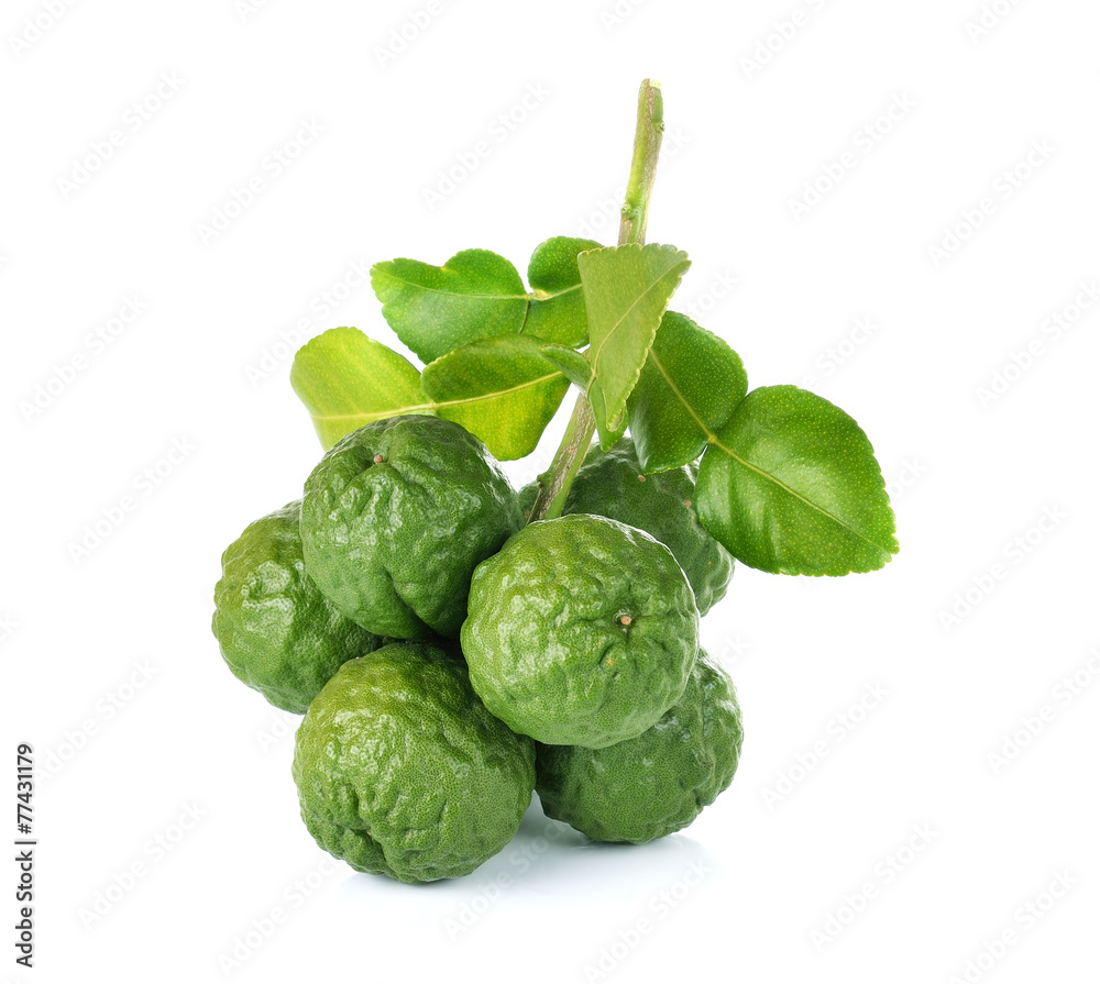 Fototapeta premium Bergamot fruit on white background