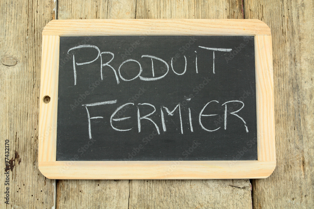 Fototapeta premium ardoise produit de la ferme