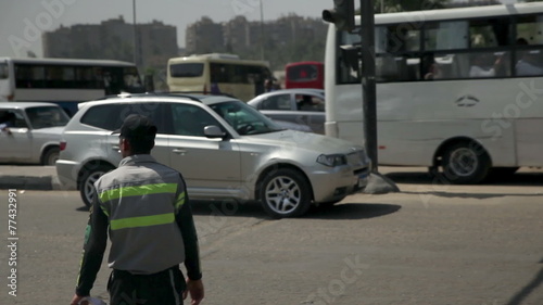 Wallpaper Mural EGYPT - APRIL 28: Police in Kairo regulating traffic Torontodigital.ca