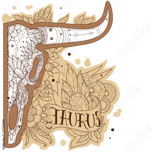 Engraving taurus