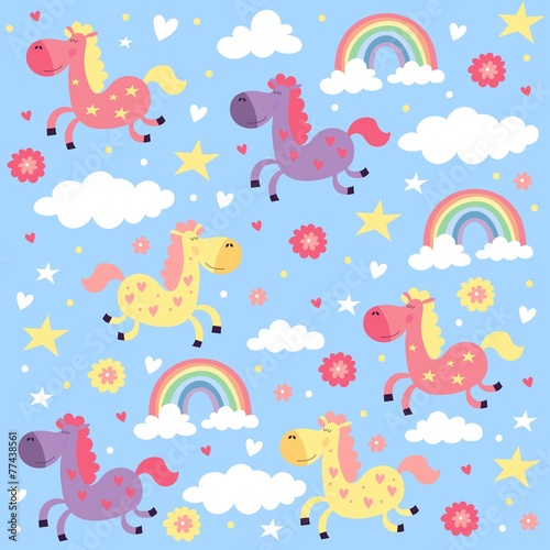 pony Rainbow love pattern