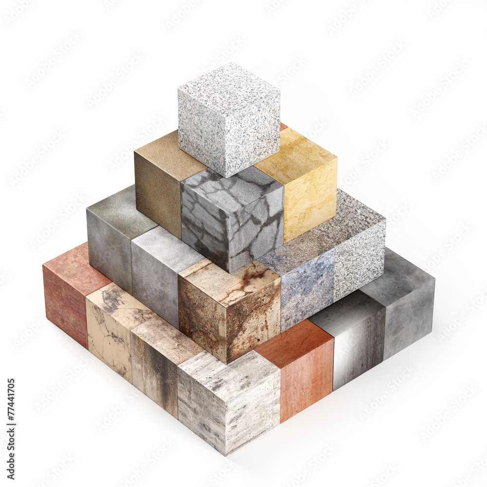 textured stone cubes textured stone cubes