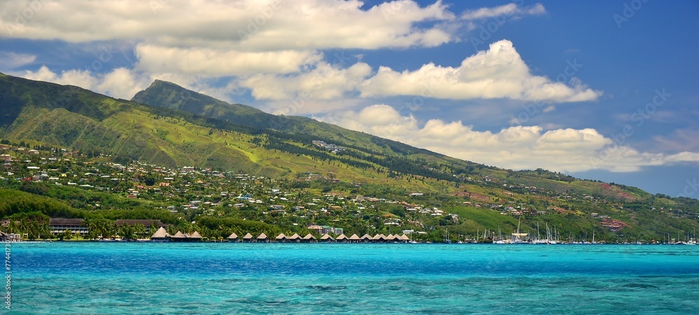 custom made wallpaper toronto digitalPOLYNESIE : ILE DE TAHITI