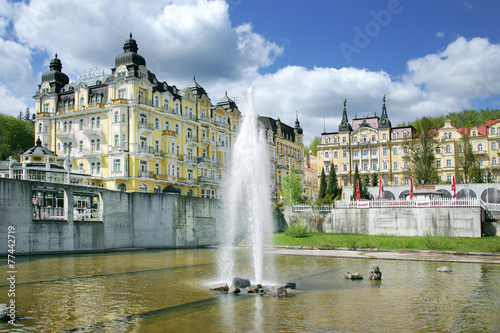 fountain, spa Marianske lazne, Czech republic