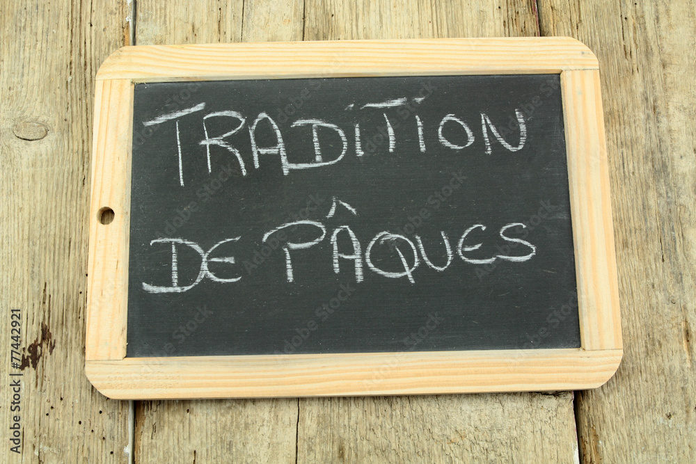 Obraz premium ardoise tradition de pâques