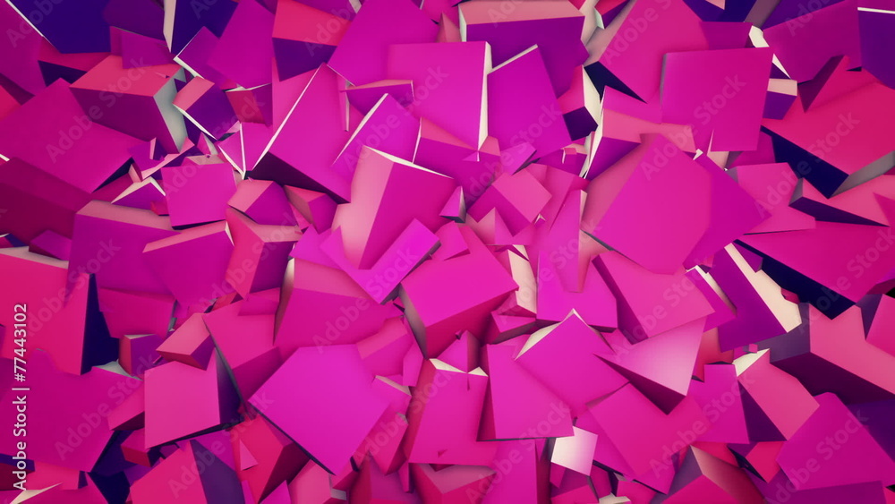 Cubic abstract background. Loop animation. Cubic abstract background. Loop animation.