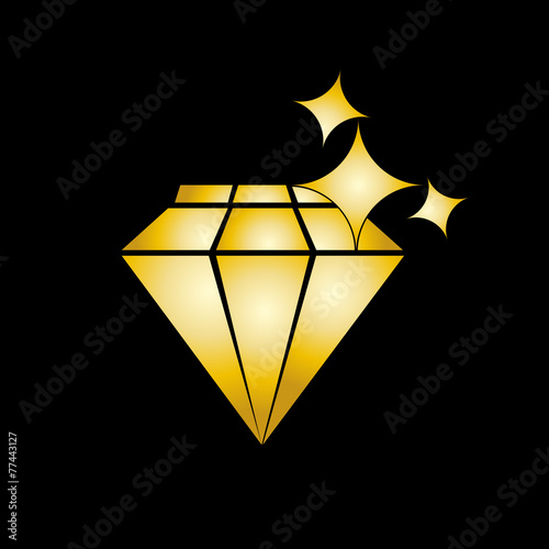 Vector sign sparkling Diamond