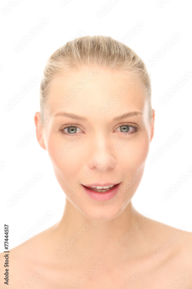 Blonde junge Frau Blonde junge Frau