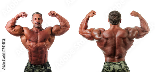 Bodybuilder posing