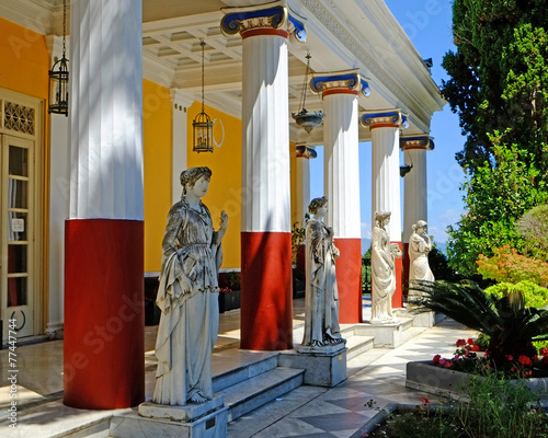 Achilleion Statues photo