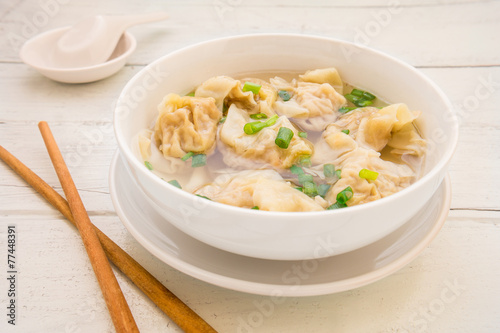 Wonton soup, Chinese food