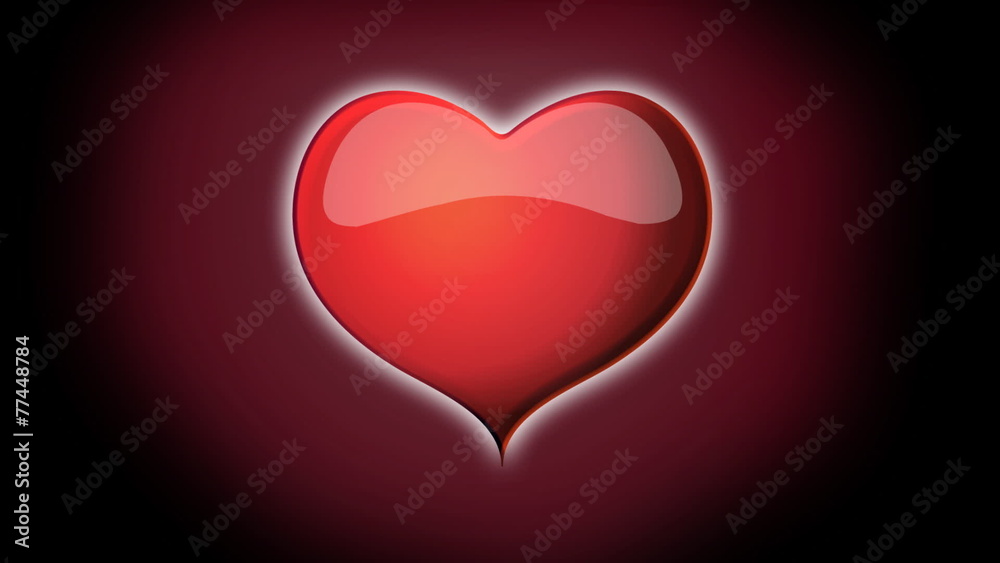 Spiral red heart with red background animation for Valentine's day Spiral red heart with red background animation for Valentine's day