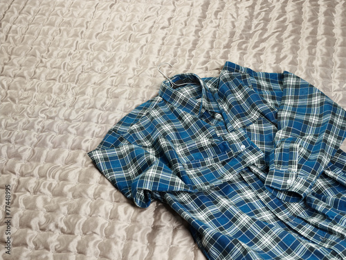 Checkered flannel shirt