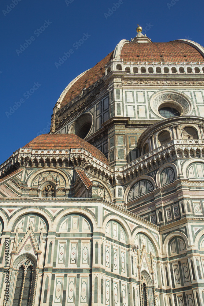 Closeup of the Dome of Santa Maria del Fiore in Florence (Italy)