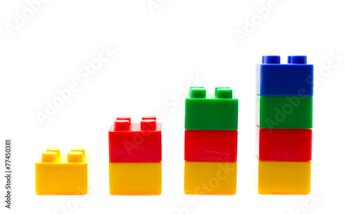 blocks Plastic building blocks.