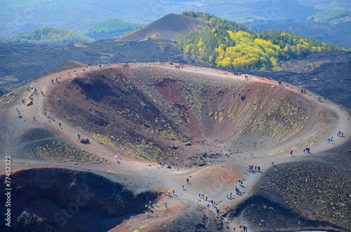 Etna Vulcano cratere