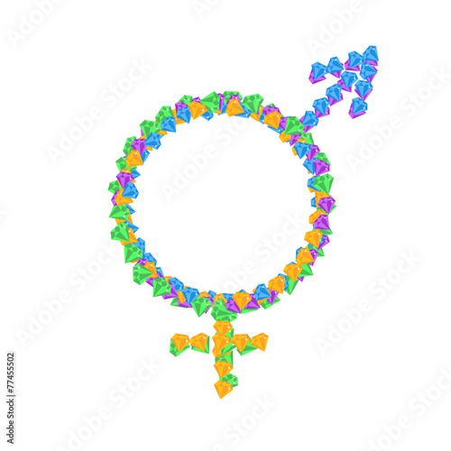 Intersex symbol icons