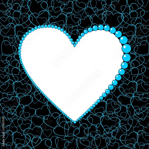 beautiful black foto frame