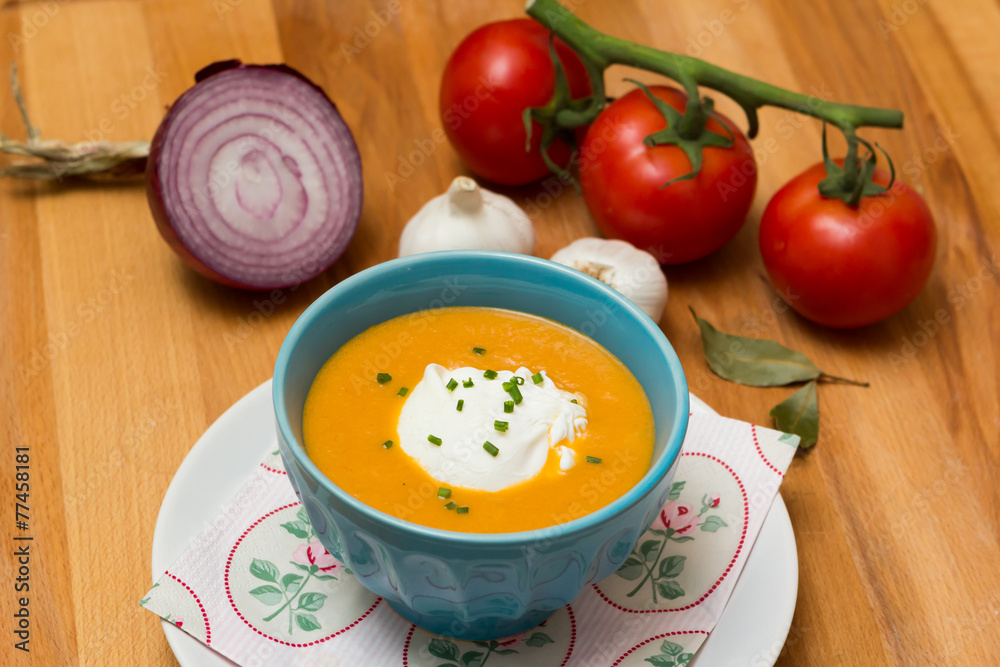 Fresh Soup - Stock Image Fresh Soup - Stock Image