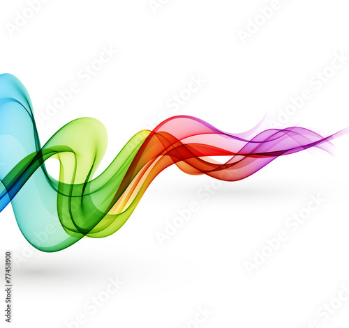 Abstract smoky waves  background. Template brochure design