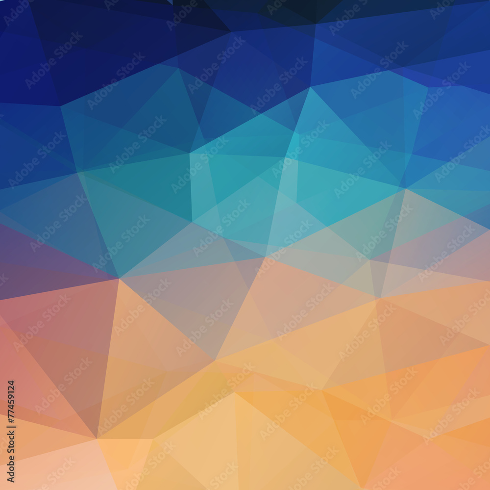 Obraz premium Abstract retro low poly background
