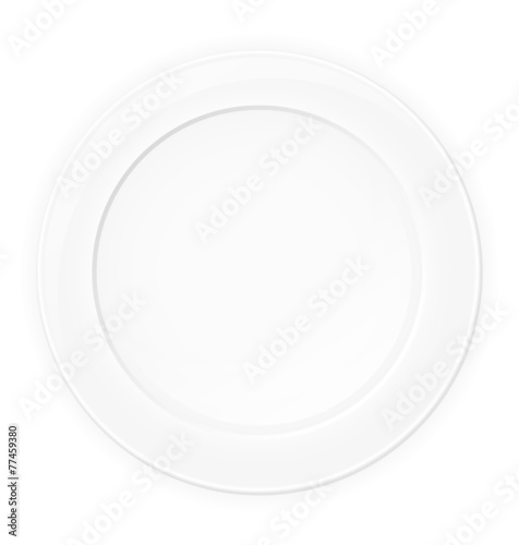 plate vector illustration