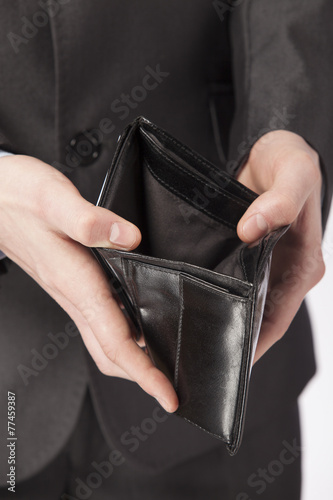 Business concept - empty wallet
