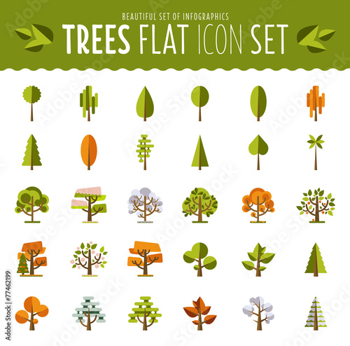 tree icon set