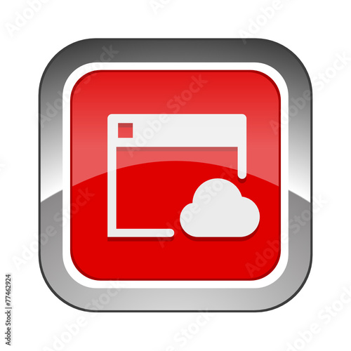 Chrome Square Button