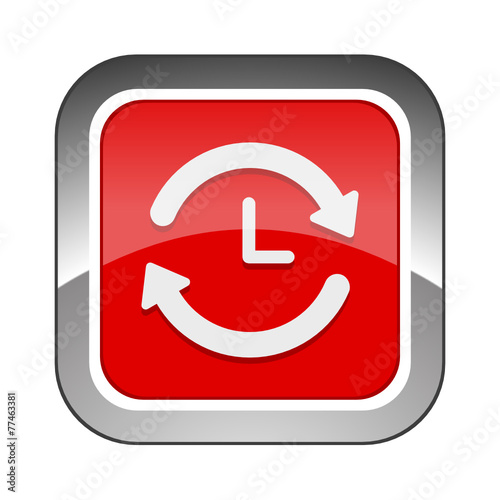 Chrome Square Button