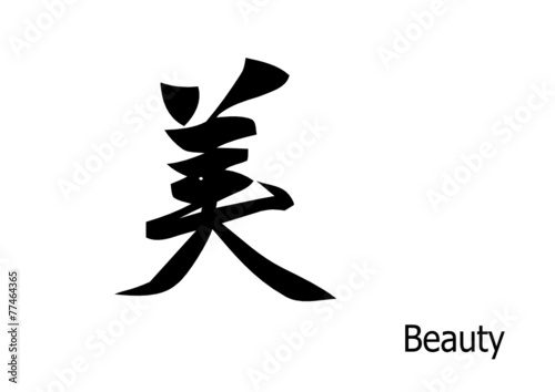 Beauty for chinese calligraphy. vector