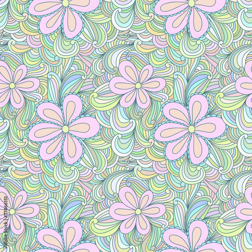 Abstract seamless doodle pattern Abstract seamless doodle pattern