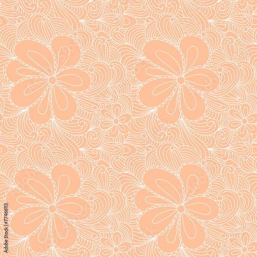Abstract seamless doodle pattern