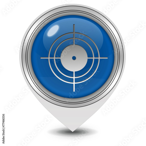 Target pointer icon on white background