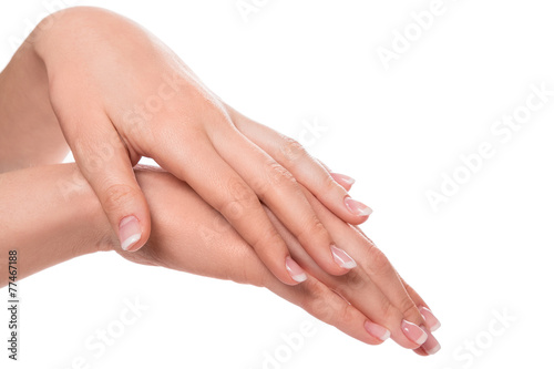 Hands with french manicure © blackday