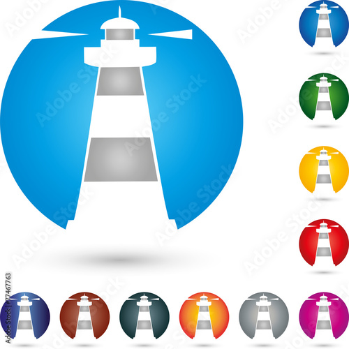 Logo, Turm, Leuchtturm, Leuchtfeuer