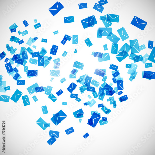 abstract background: envelope