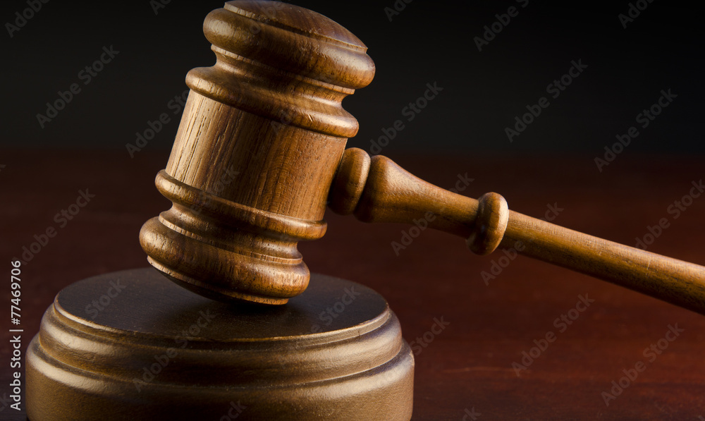 Wooden judges gavel Wooden judges gavel