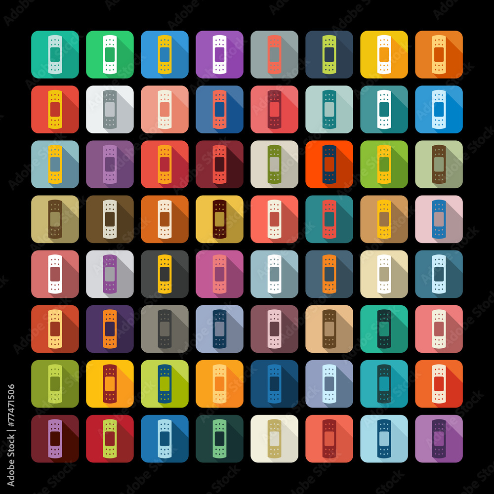 Flat design: medical plaster