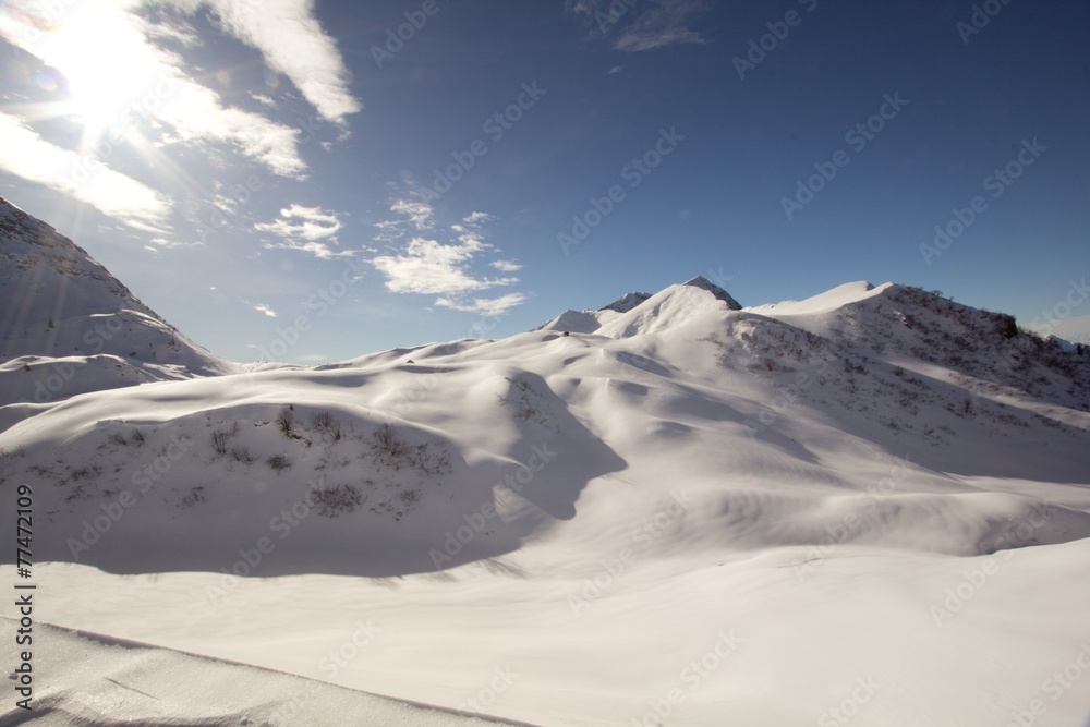 Obraz premium Snow and mountain