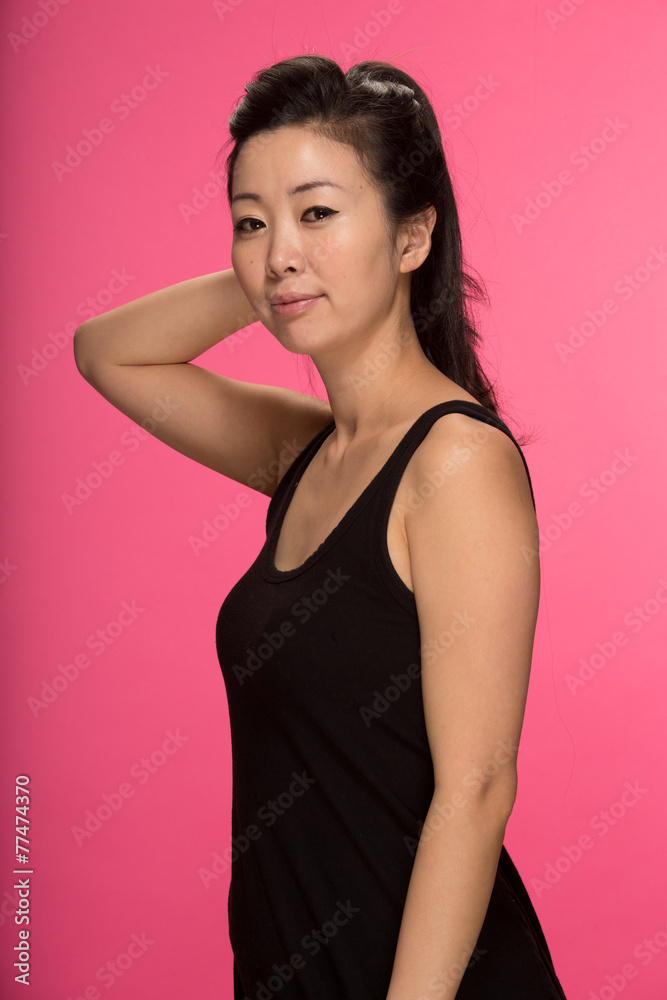 Young Asian woman smile face portrait Young Asian woman smile face portrait