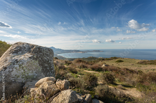 Calvi Bay in Balagne region of Corsica