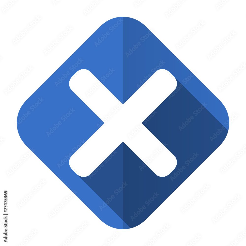 Obraz premium cancel flat icon x sign