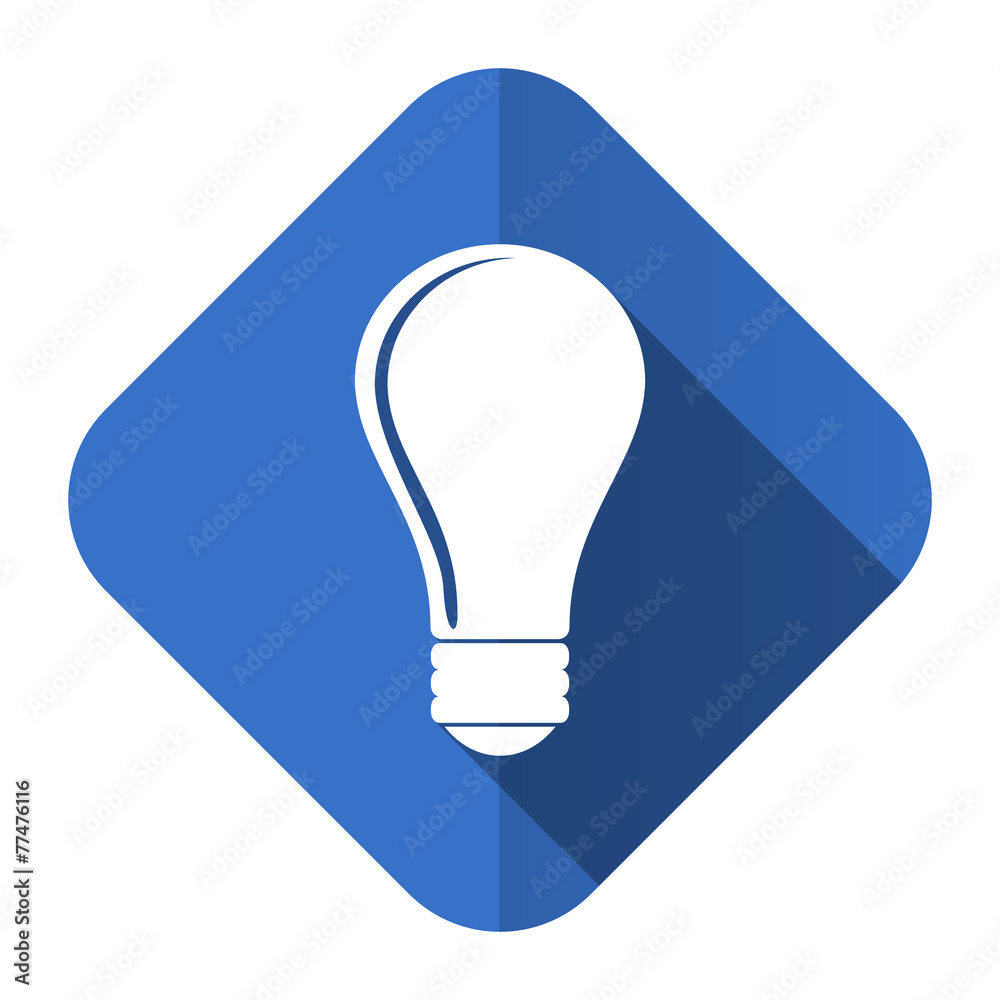 bulb flat icon idea sign