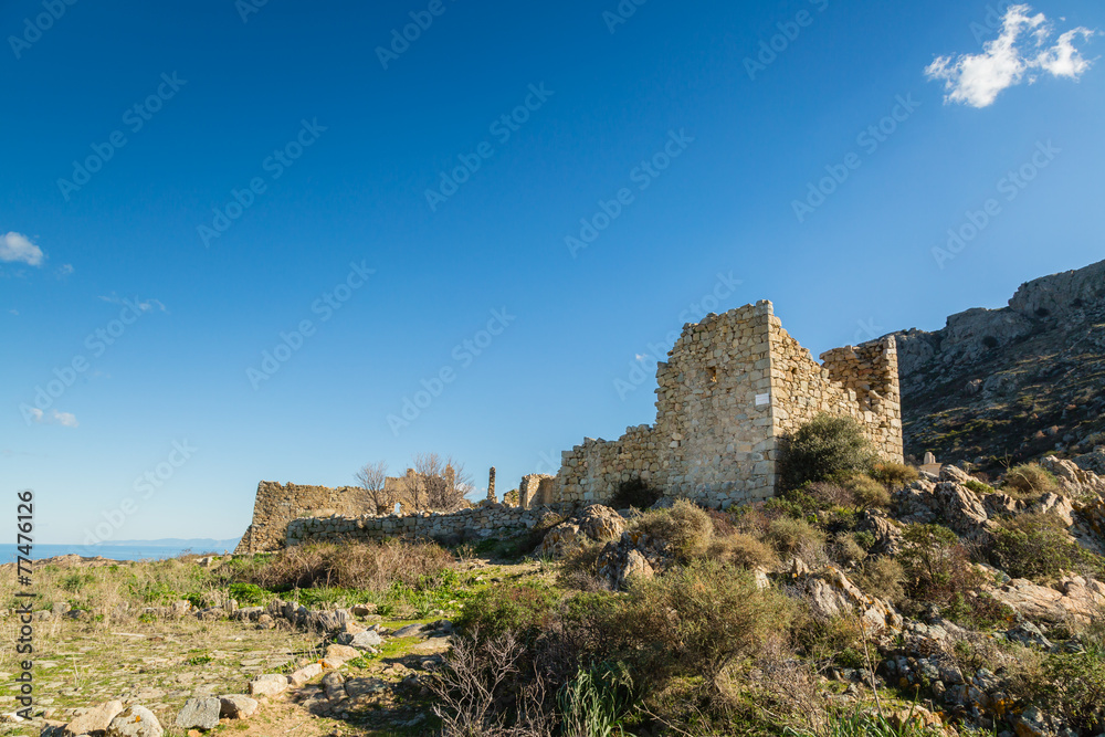 Abandoned village of Occi near Lumio in Corsica